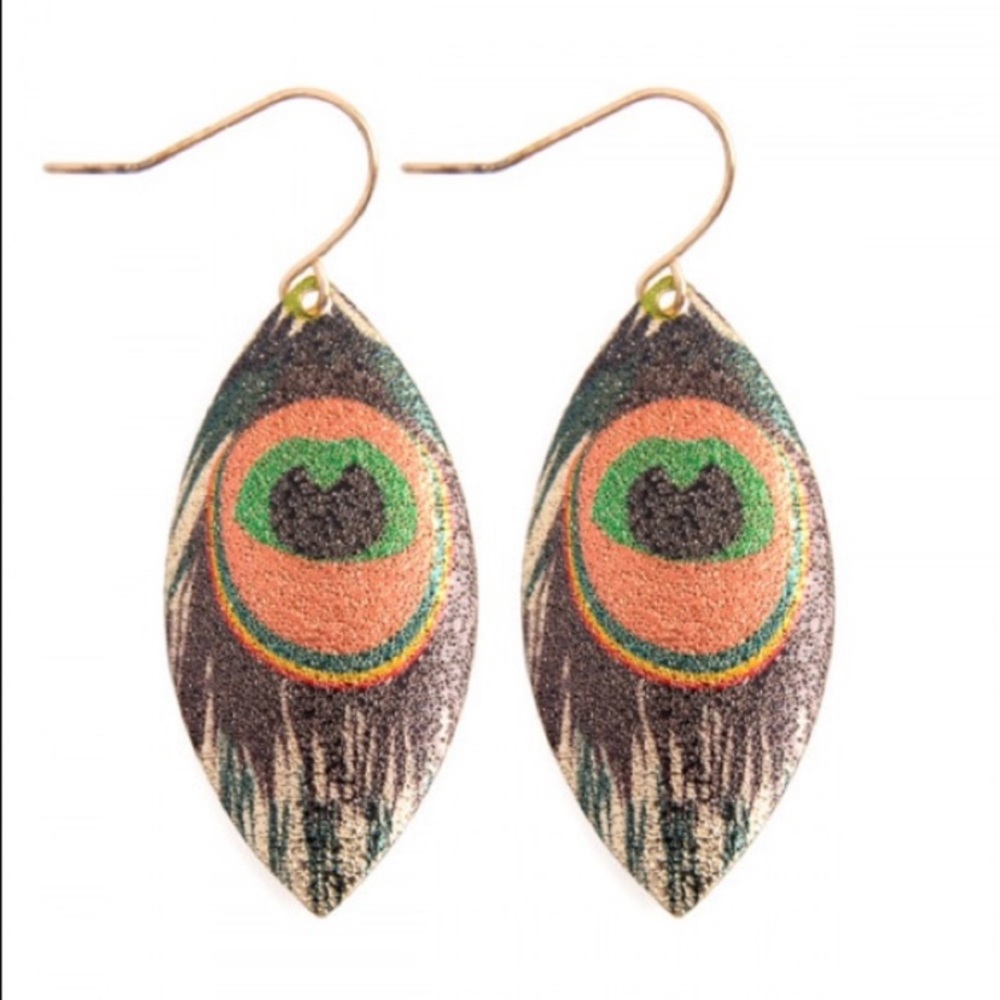 Peacock Drop Earrings